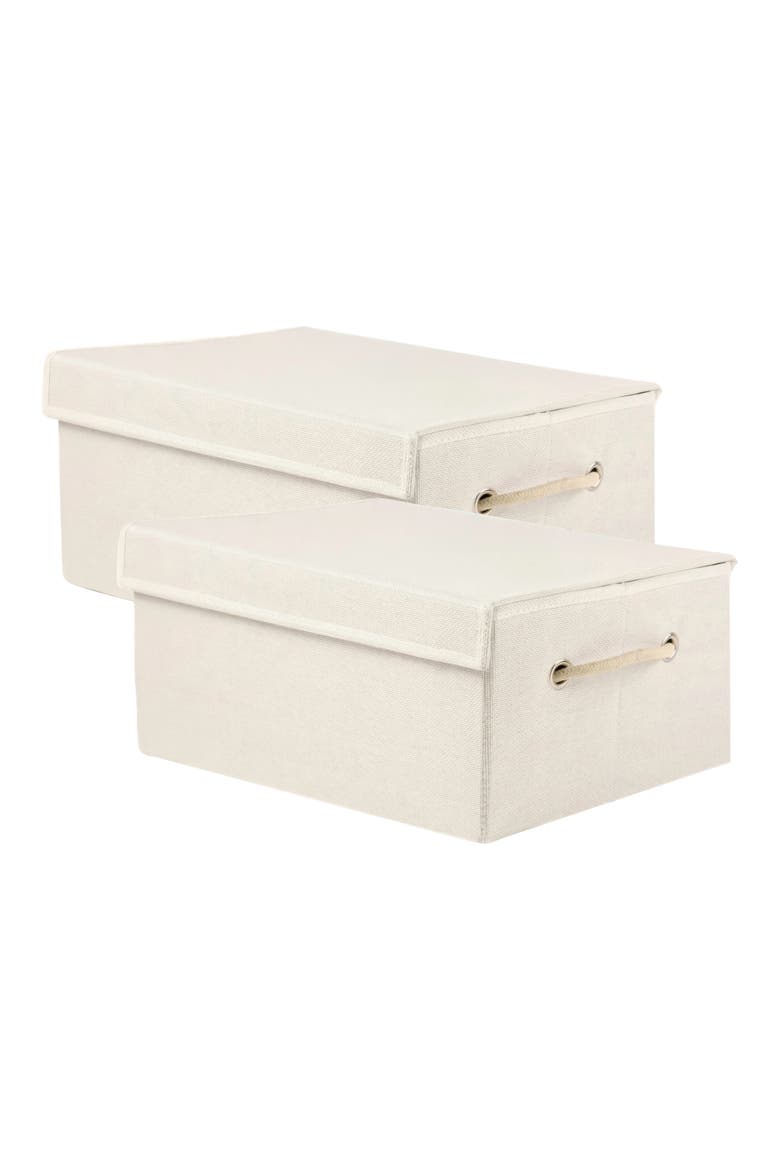 2-Pack Foldable Storage Bins, Main, color, NATURAL BEIGE