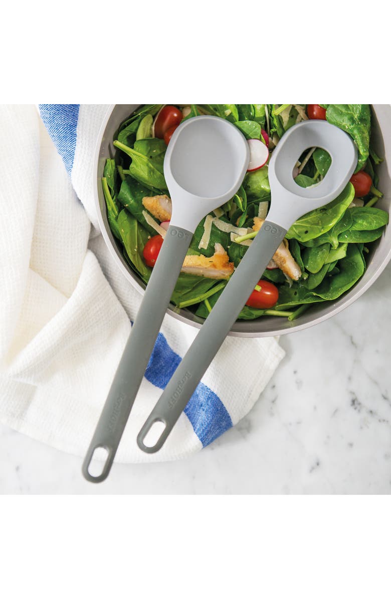 BergHOFF Silicone Salad Servers, Alternate, color, Gray