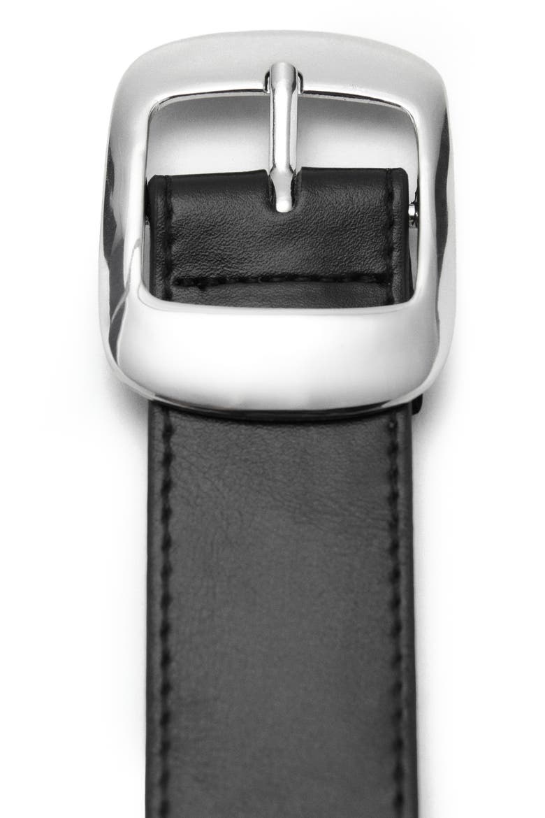 Square Buckle Belt, Alternate, color, BLACK