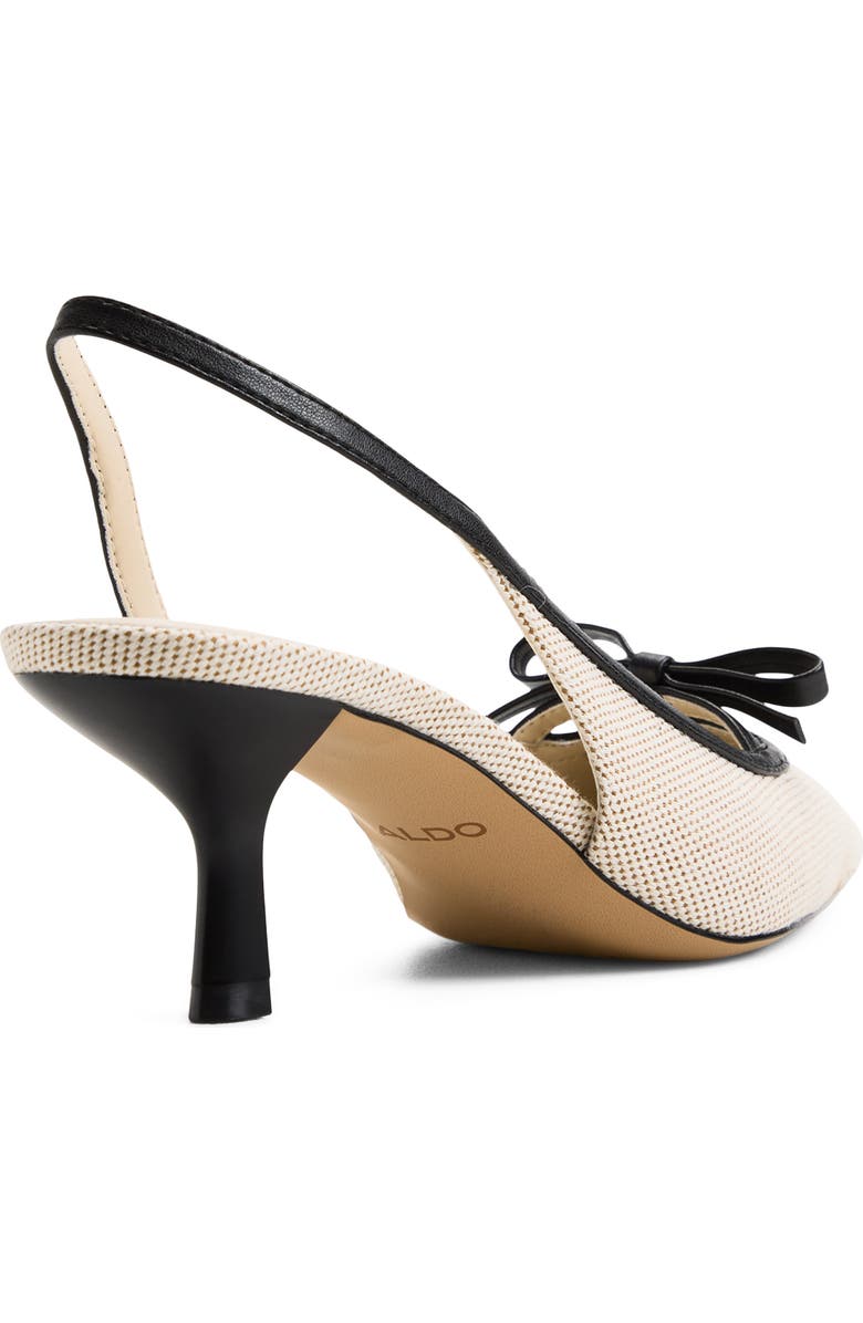 ALDO Philipa Slingback Half d'Orsay Pointed Toe Pump, Alternate, color, Beige Combo