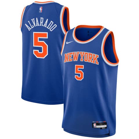 Youth Nike Jose Alvarado Blue New York Knicks Swingman Jersey - Icon Edition