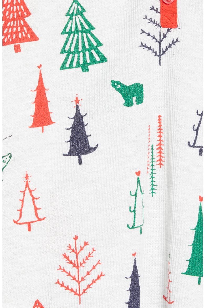 Thermal Pajamas, Alternate, color, GREY LIGHT HEATHER FOREST