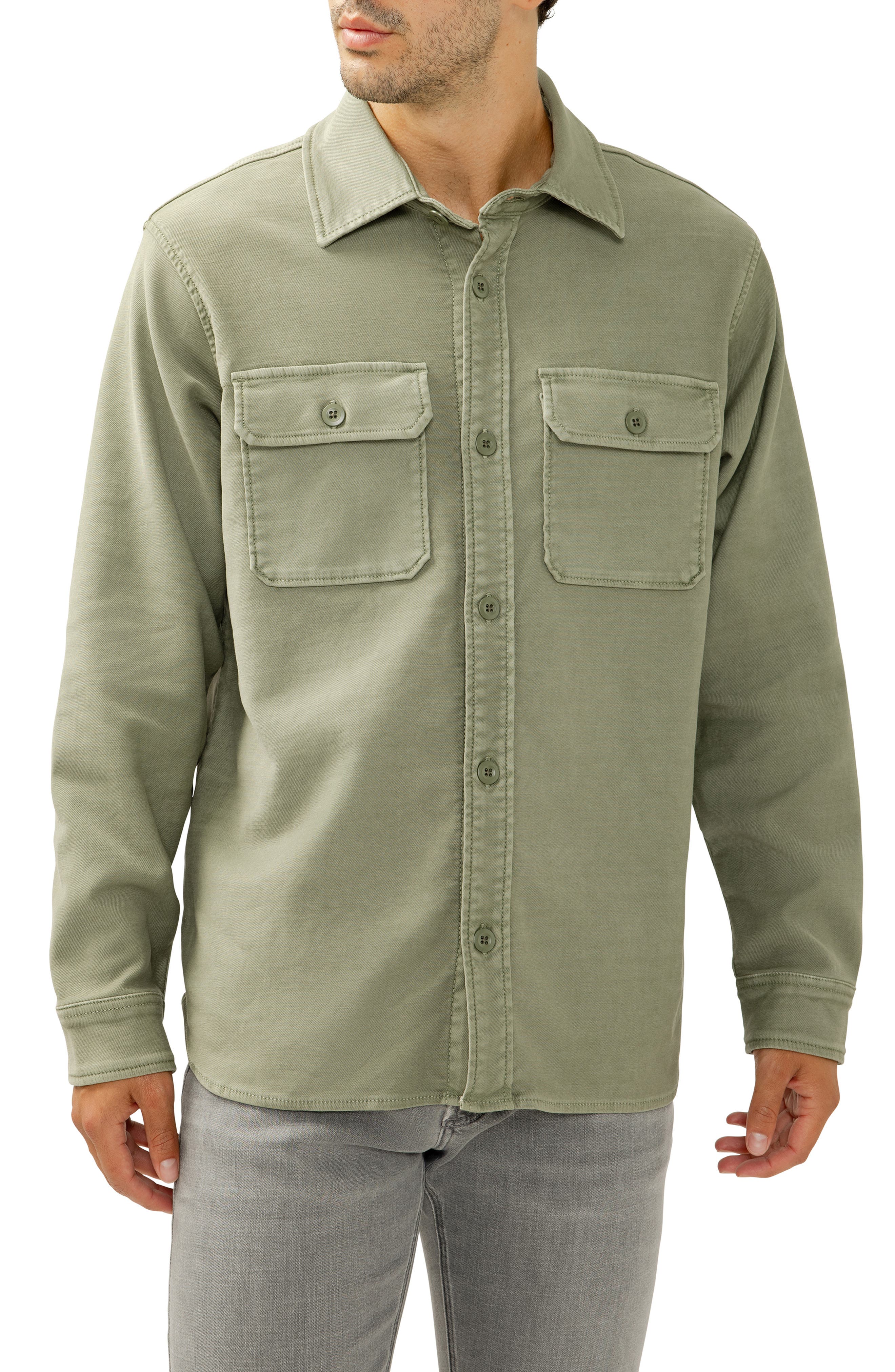 Field Cotton Blend Button-Up Shirt Jacket - image 3