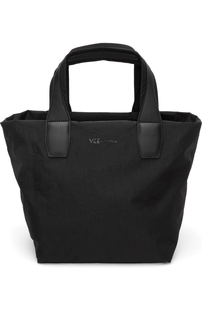 VeeCollective Small Porter Essence Tote, Main, color, Black Paper