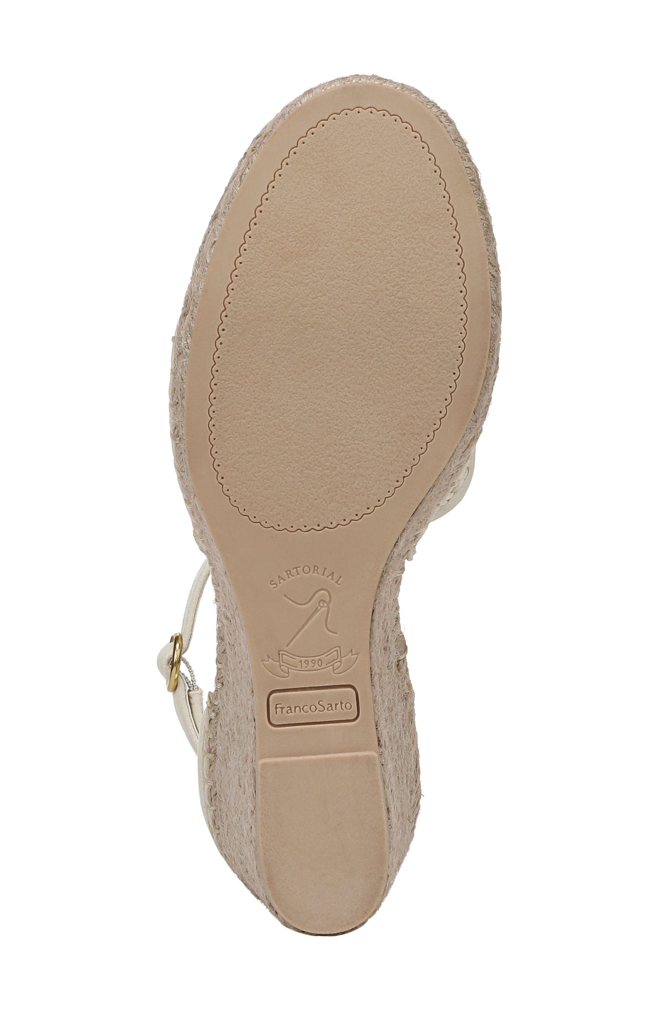 Franco Sarto Idalia Espadrille Wedge, Alternate, color, Cream