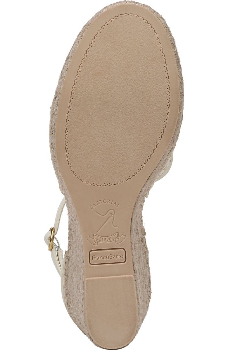 Franco Sarto Idalia Espadrille Wedge, Alternate, color, Cream