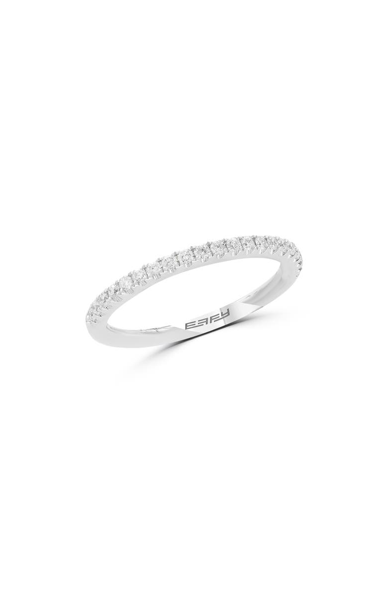 EFFY 14K White Gold Diamond Stackable Ring - 0.25ct., Main, color, 