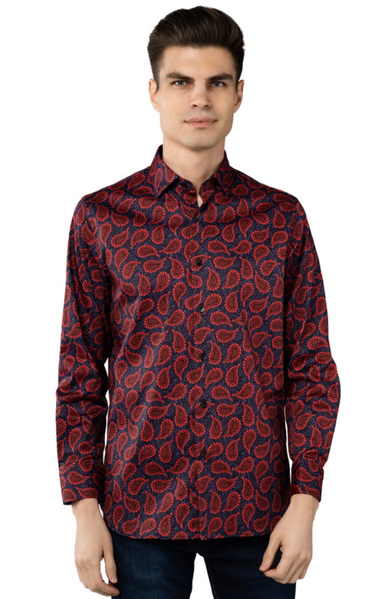 Luchiano Visconti Paisley Shirt, Main, color, Multi