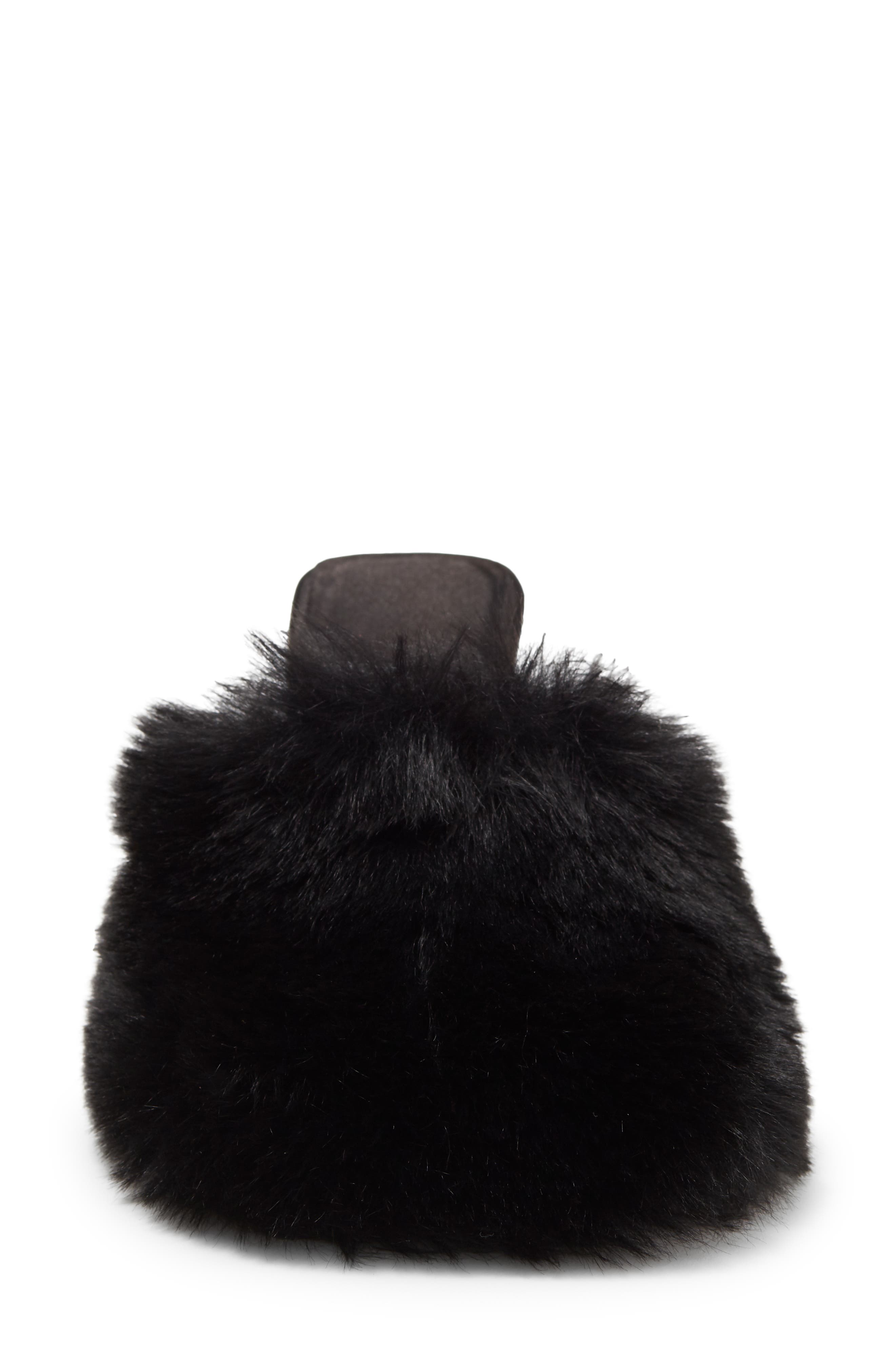 Jeffrey Campbell Binx Faux Fur Sandal, Alternate, color, 