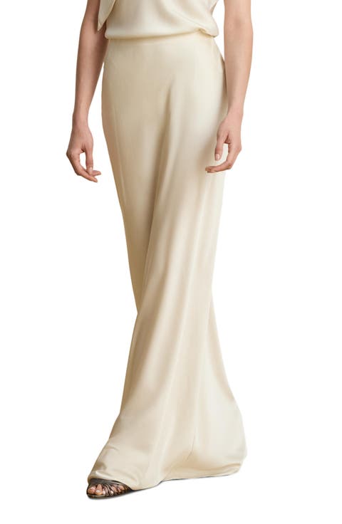Satin Charmeuse Maxi Skirt
