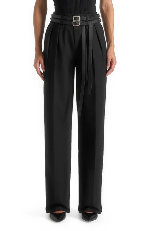 Pascale Tailored Twin Belt Trousers