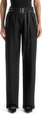 Manière De Voir Pascale Tailored Twin Belt Trousers