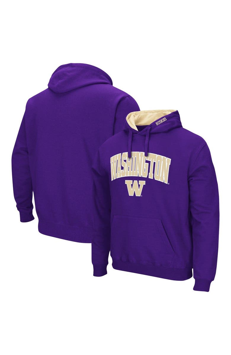 COLOSSEUM Men's Colosseum Purple Washington Huskies Arch & Logo 3.0 Pullover Hoodie, Main, color, Purple