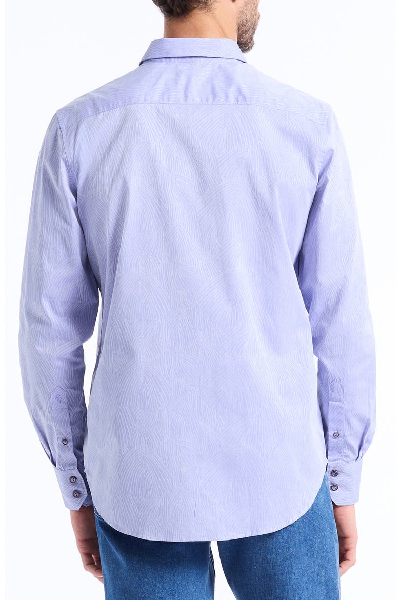 Miramar Cotton Button-Up Shirt, Alternate, color, LILAC