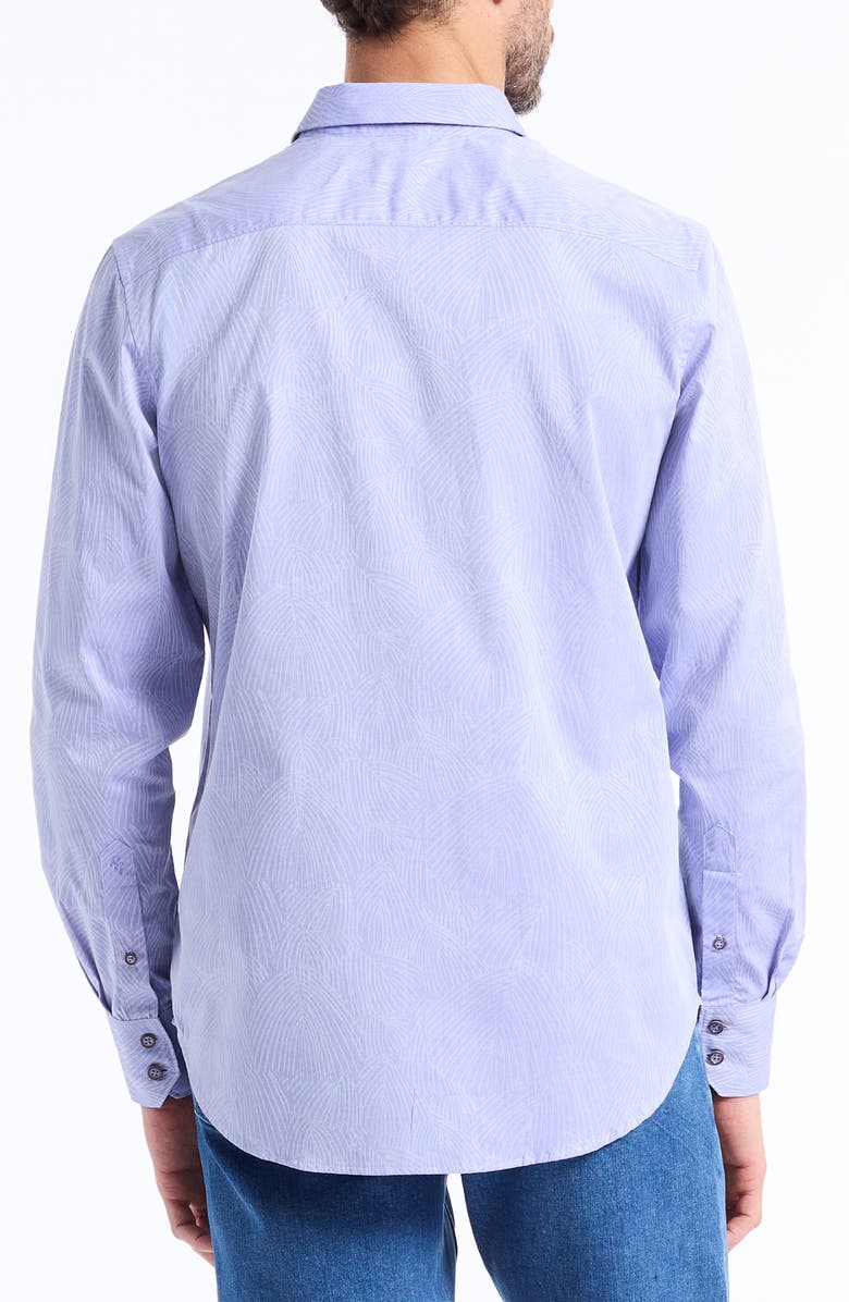 Robert Graham Miramar Cotton Button-Up Shirt, Alternate, color, Lilac