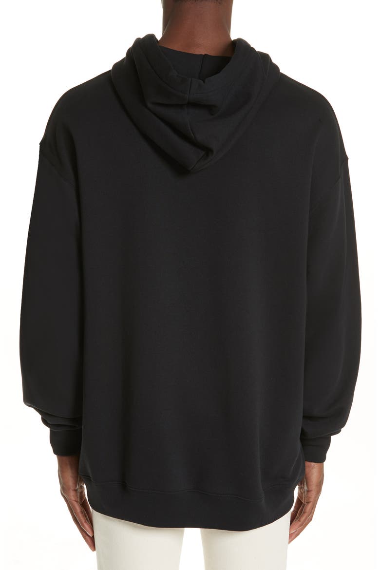 Studios Farrin Face Hooded Sweatshirt, Alternate, color, BLACK