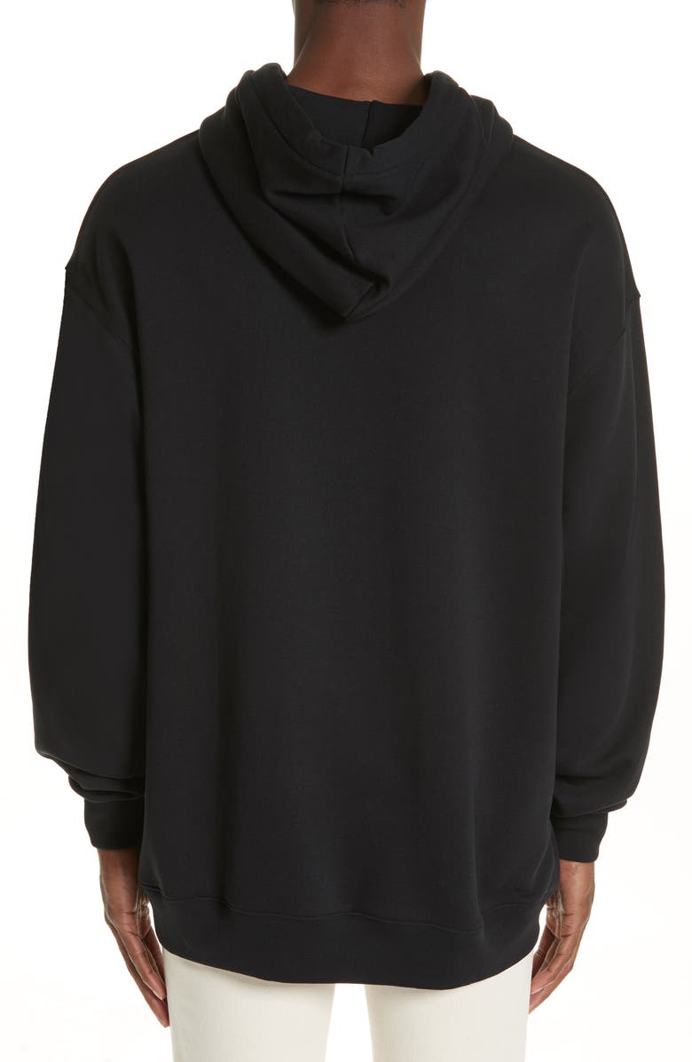 Acne Studios Farrin Face Hooded Sweatshirt, Alternate, color,