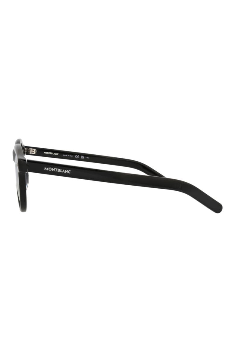 49mm Round Sunglasses, Alternate, color, BLACK BLACK GREY