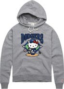 Homage Women's Homage Gray Hello Kitty x Los Angeles Dodgers Pitch Tri-Blend Hoodie