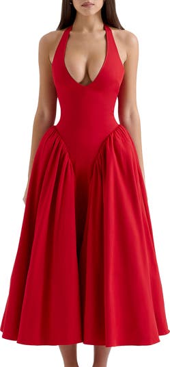 Marilyn Halter Midi Dress