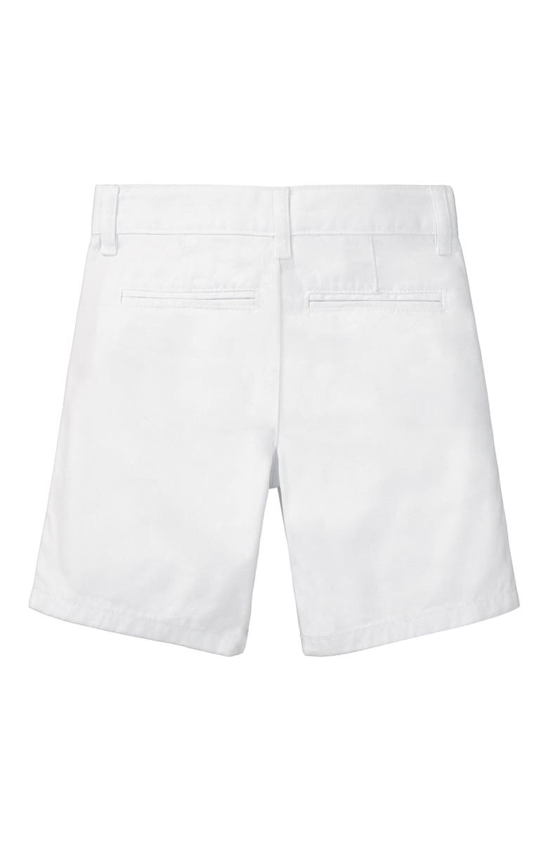 Hope & Henry Baby Boys' Organic Stretch Chino Short, Infant, Alternate, color, White Stretch