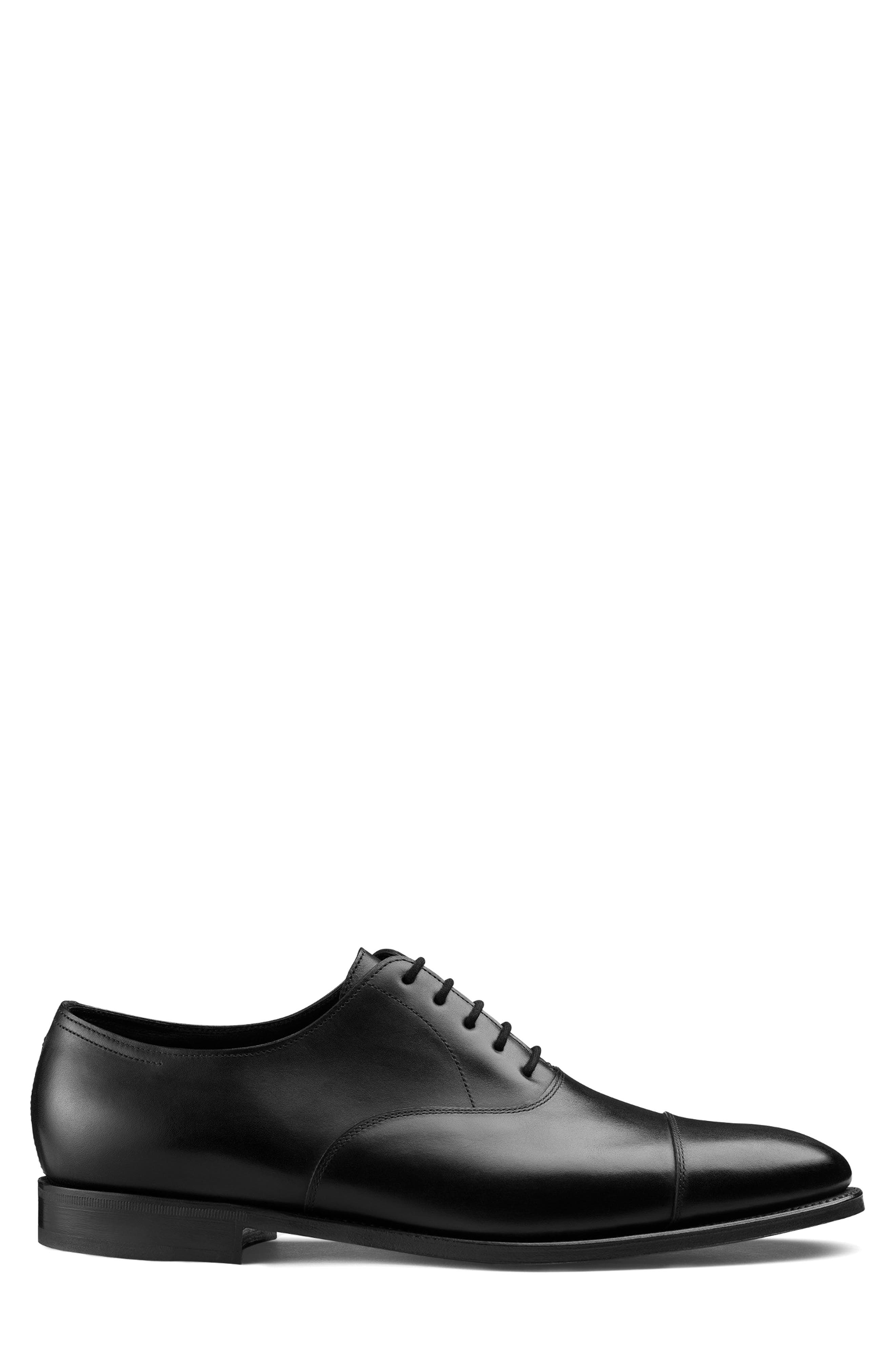 John Lobb City II Cap Toe Oxford, Alternate, color, Black