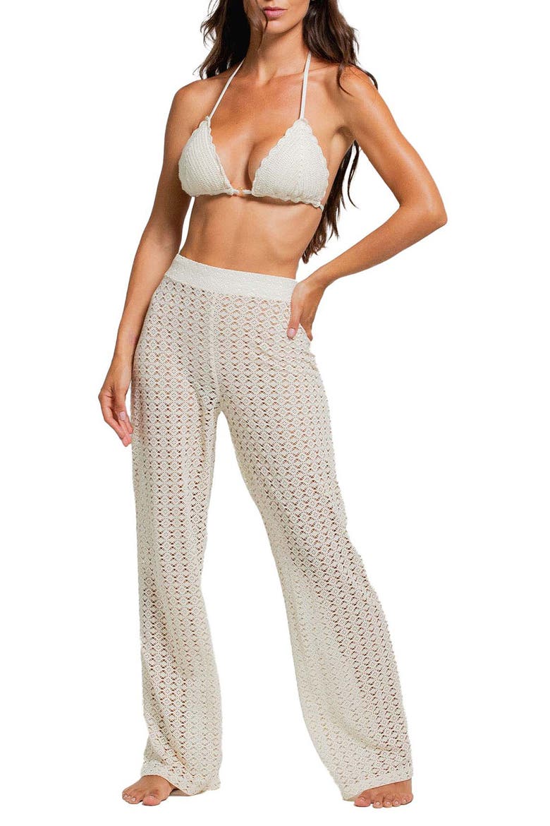 Sheer Lace Cover-Up Pants, Main, color, NATURAL COLOR