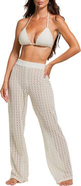 Cosita Linda Sheer Lace Cover-Up Pants