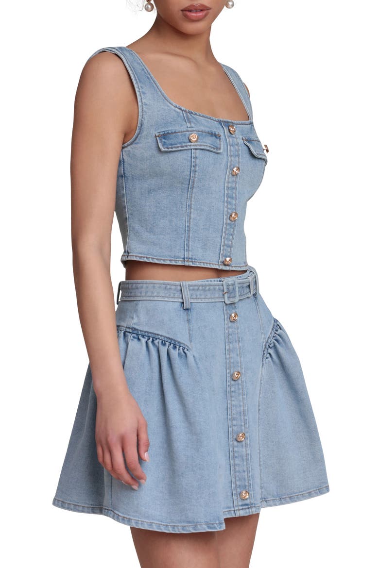 Denim crop Tank, Alternate, color, SATIN WASH