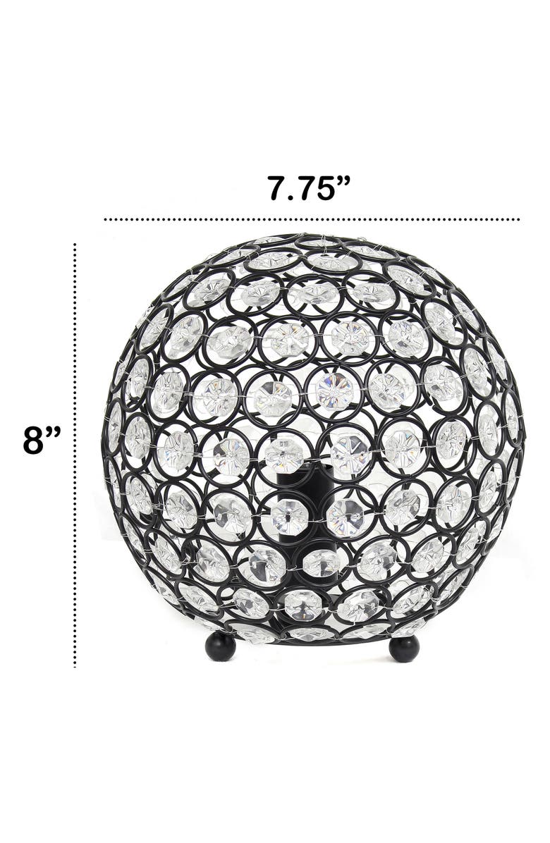 LALIA HOME Round Crystal Table Lamp, Alternate, color, 