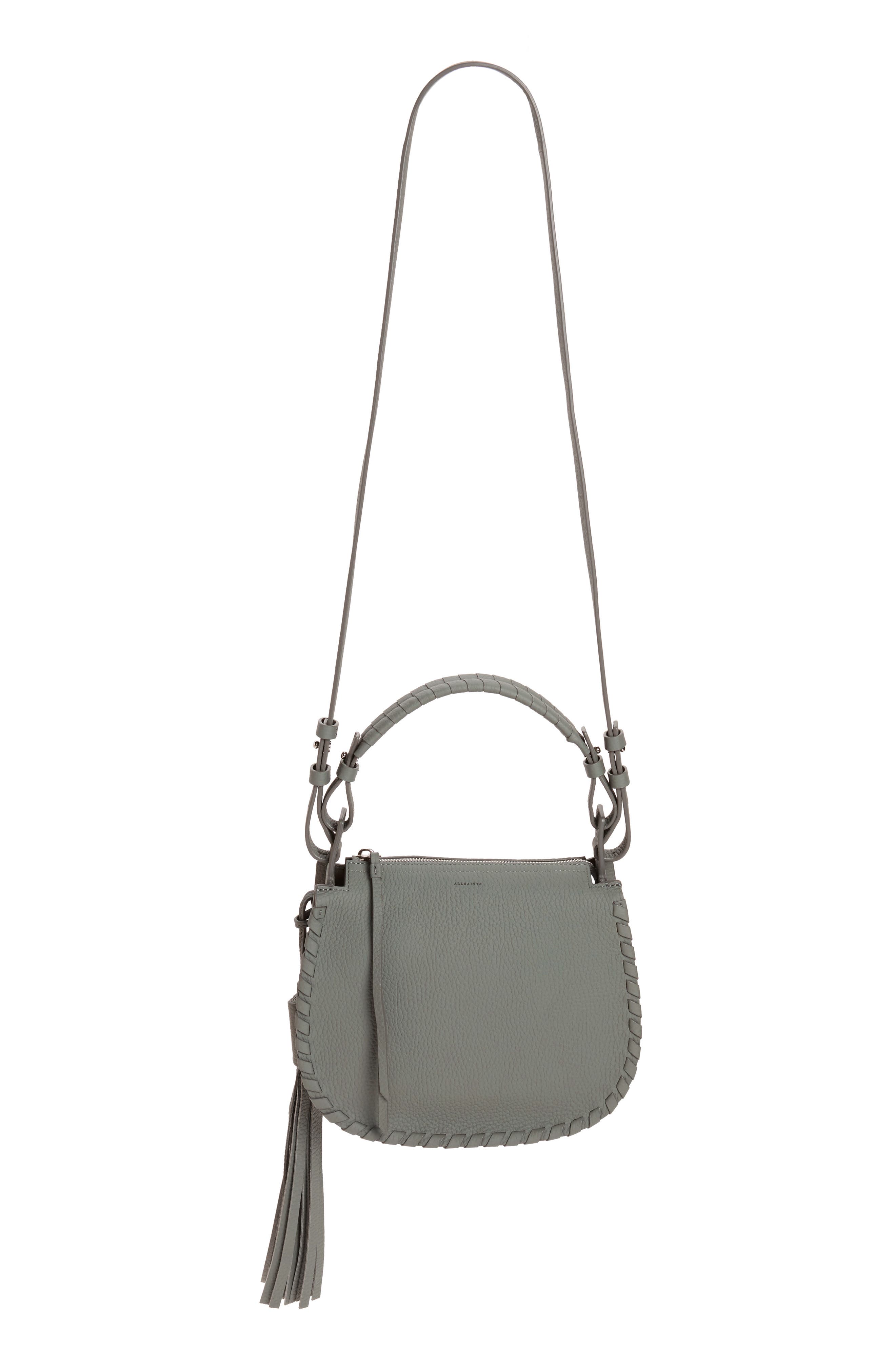 Mori Leather Crossbody Bag, Main, color, LIGHT SLATE BLUE