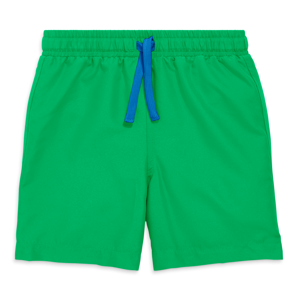 Primary Kids Swim Trunk In Green Apple