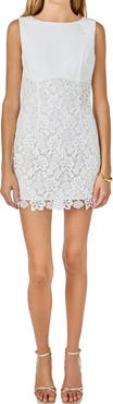 Endless Rose Mixed Media Minidress