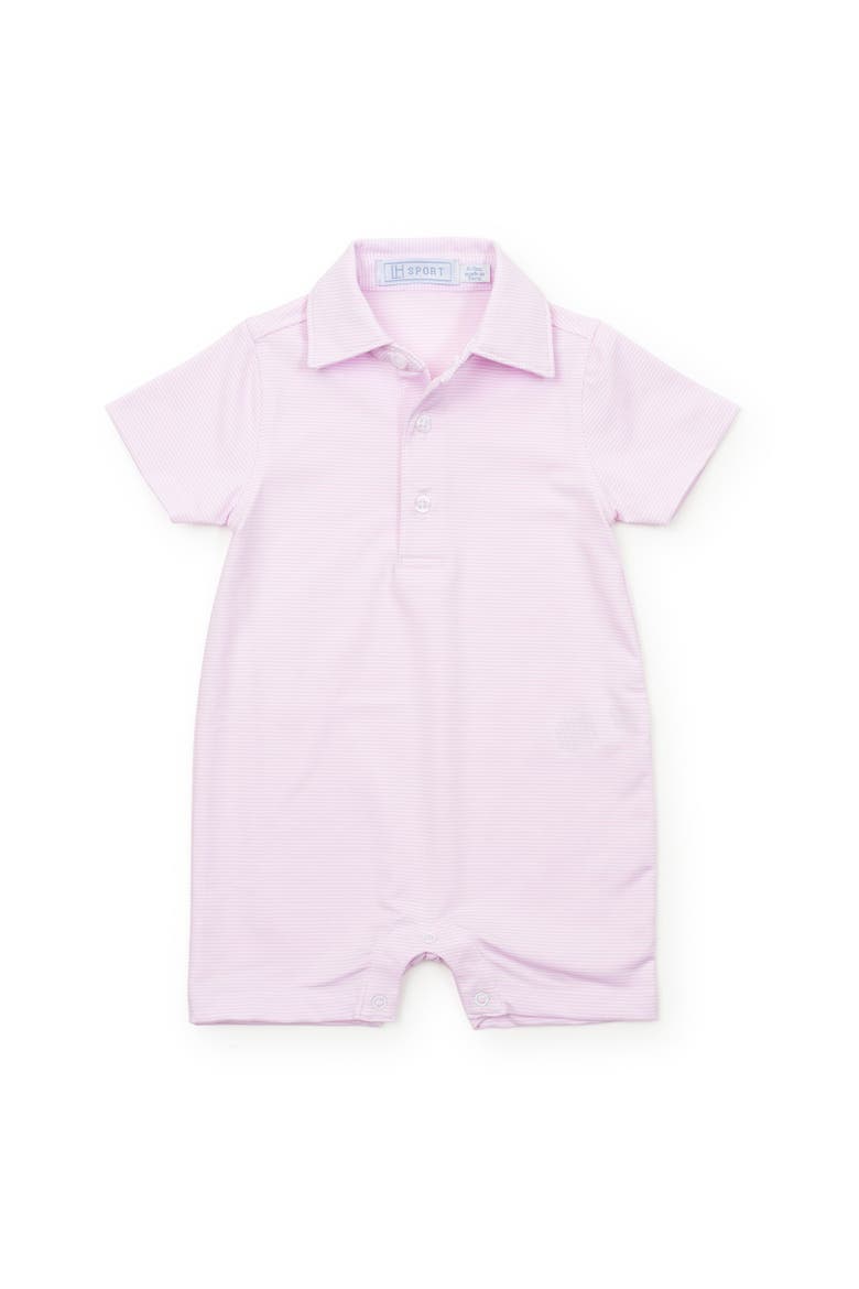 Austin Boys' Polo Shortall by LH Sport, Main, color, Pink Stripes