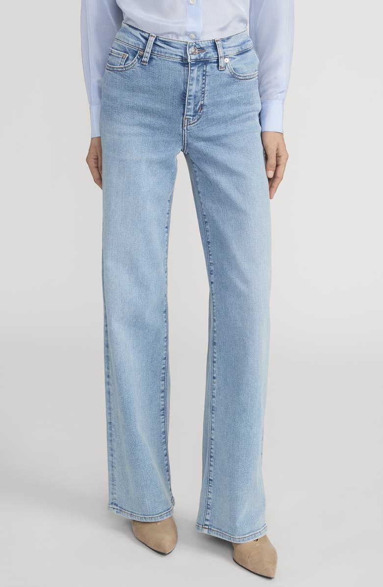 FRAME Le Slim Palazzo High Waist Wide Leg Jeans, Main, color, Ripple