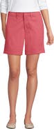 Lands' End Plus Size Elastic Back Classic 7" Chino Shorts