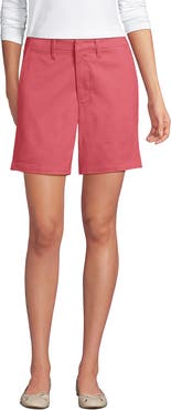 Lands' End Plus Size Elastic Back Classic 7" Chino Shorts