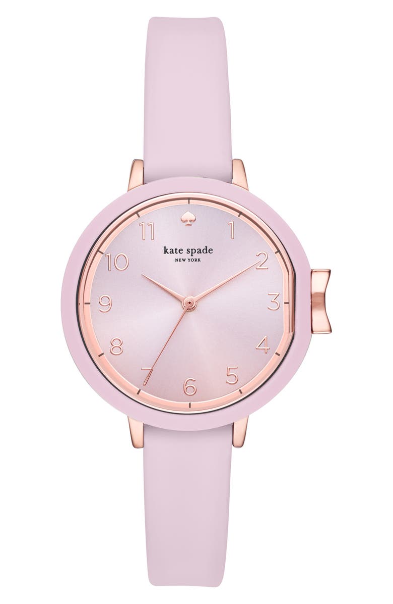 Kate Spade New York park row silicone strap watch, 34mm, Main, color, 