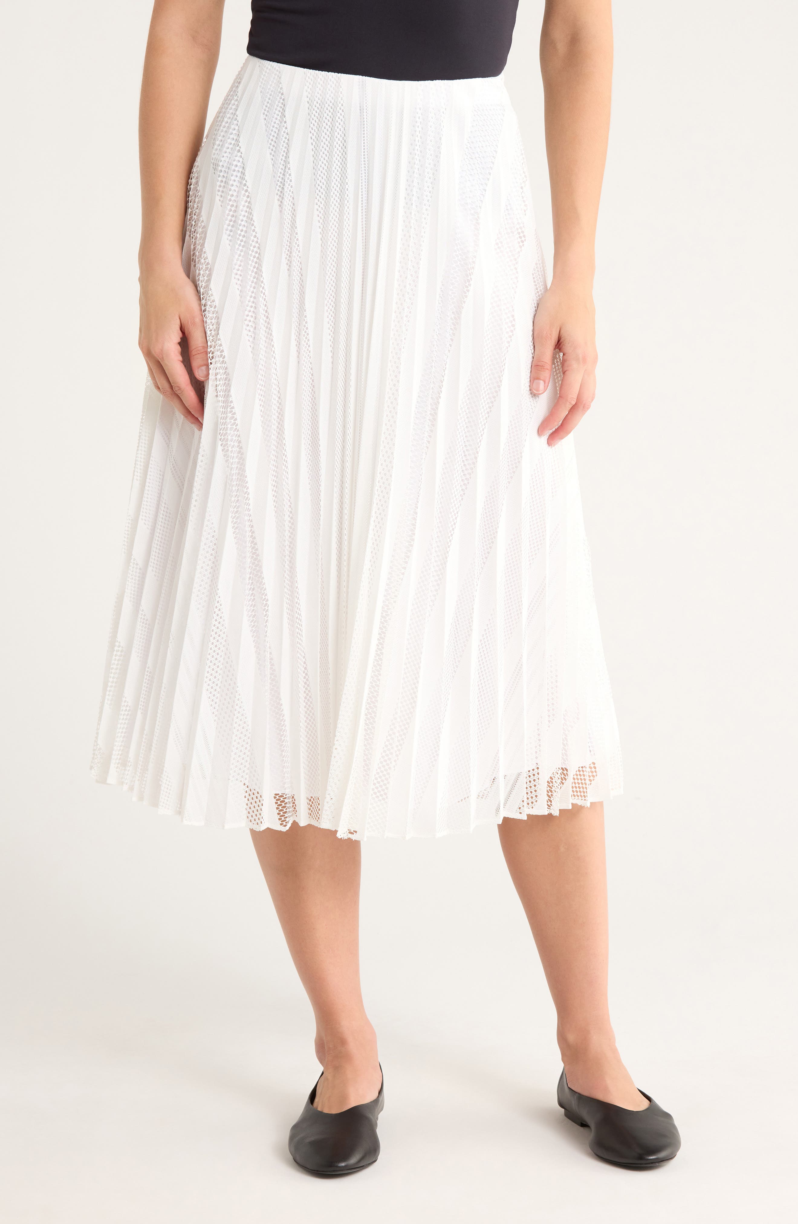 Theory Pleated Midi Skirt