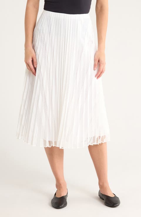 Pleated Midi Skirt