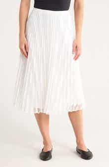 Theory Pleated Midi Skirt