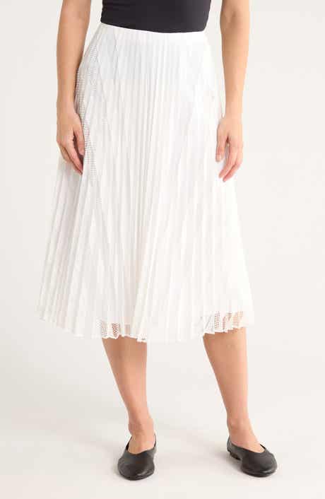 Theory Pleated Midi Skirt