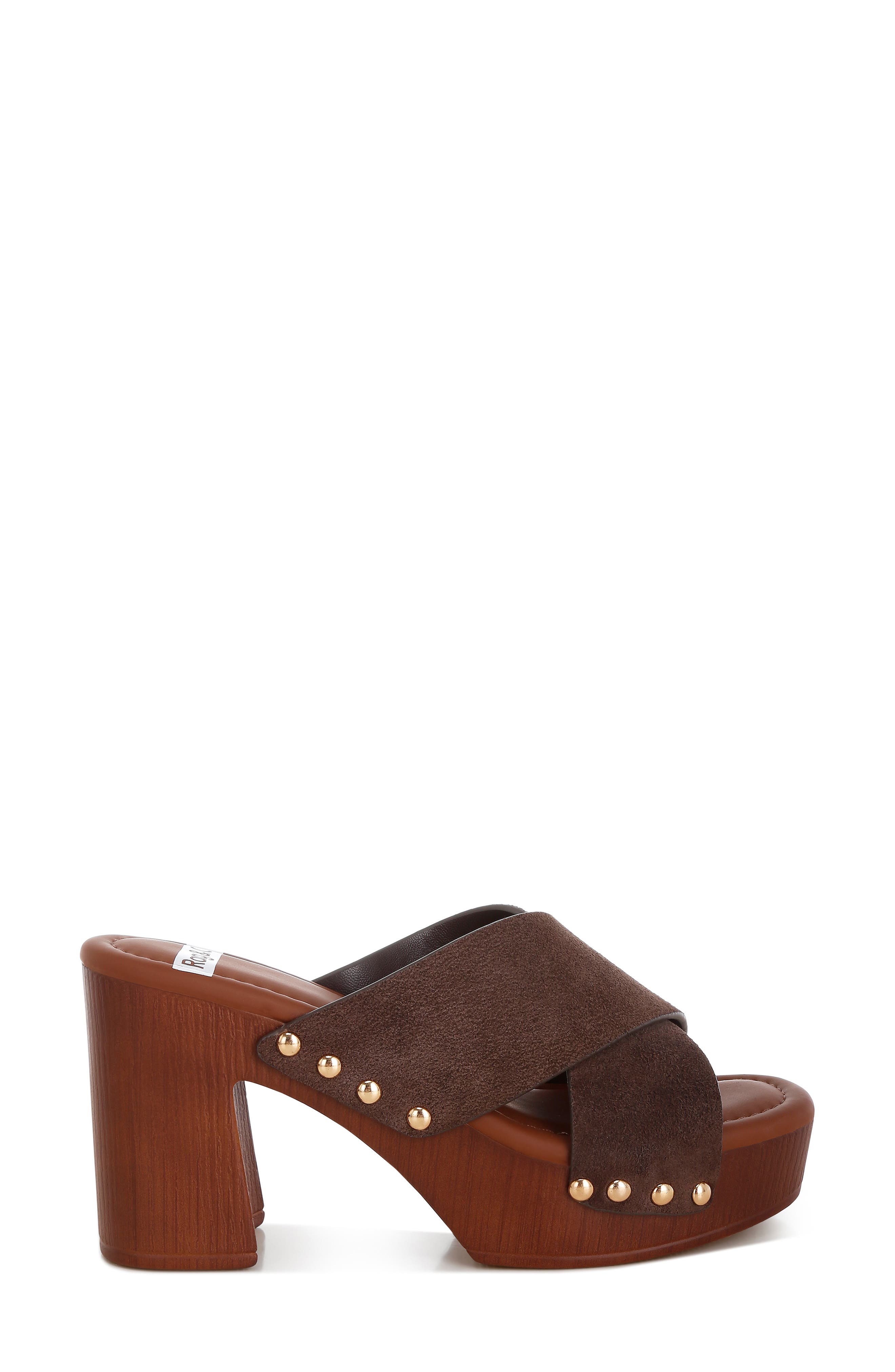 Maersk Platform Sandal, Alternate, color, BROWN