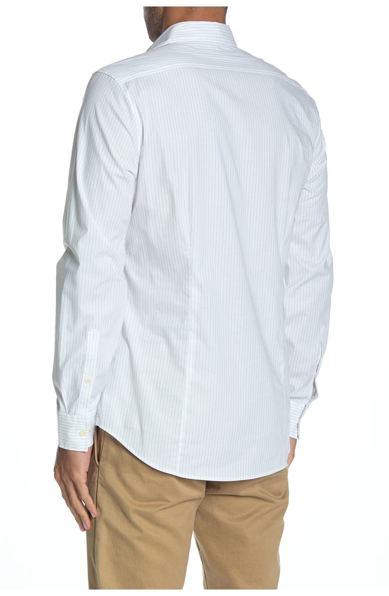 Michael Kors Striped Trim Fit Shirt, Main, color, 