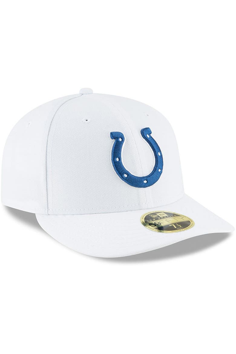Men's New Era White Indianapolis Colts Omaha Low Profile 59FIFTY Fitted Hat, Alternate, color, White