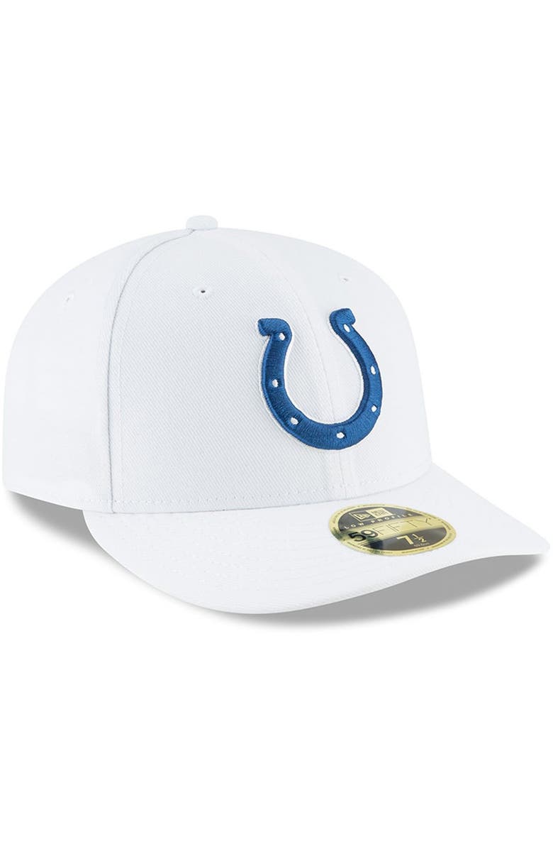 New Era Men's New Era White Indianapolis Colts Omaha Low Profile 59FIFTY Fitted Hat, Alternate, color, 