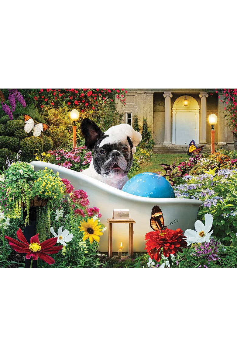 Bubble Bath in the Garden 500 piece Jigsaw Puzzle for Adults, Alternate, color, Multicolor