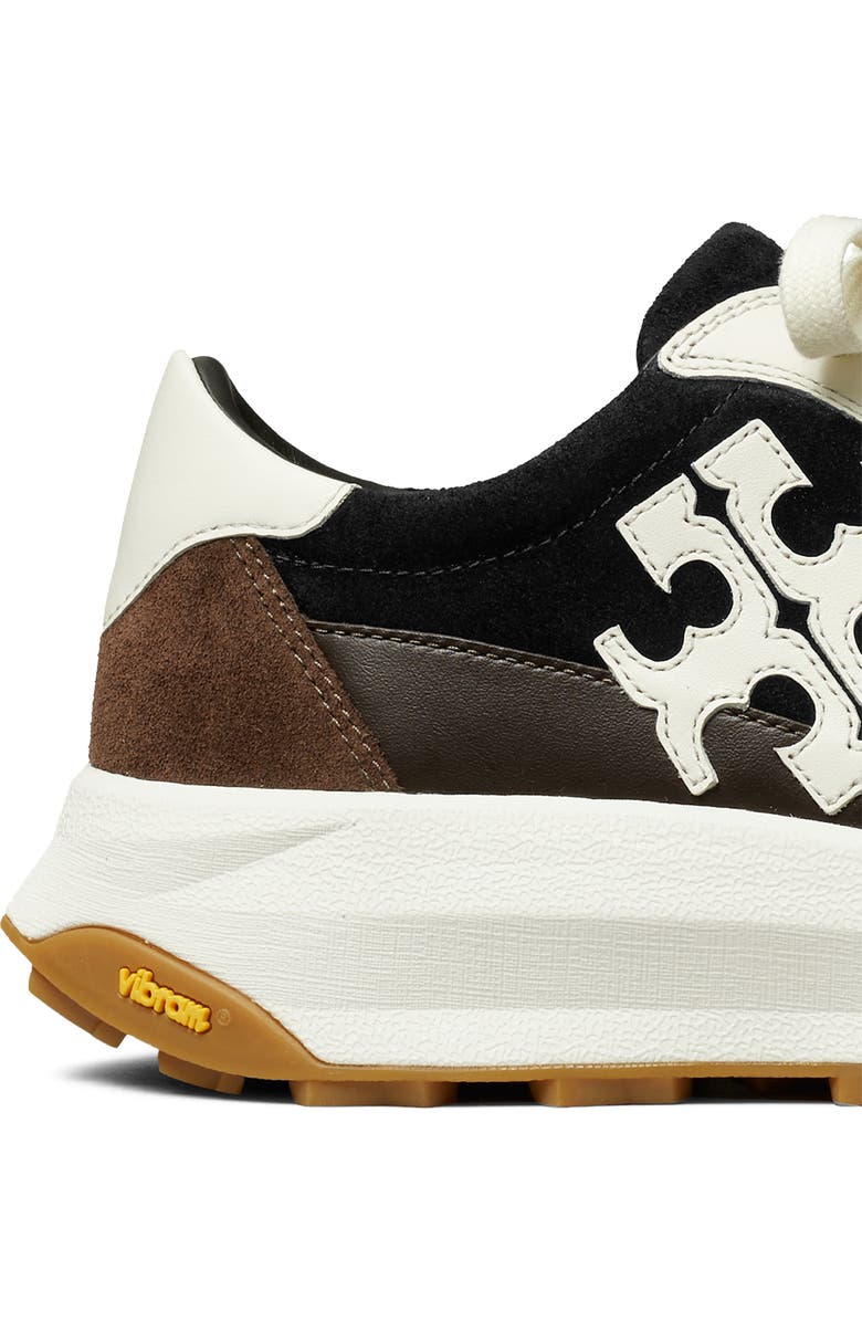 Tory Burch Tory Sneaker, Alternate, color, Black / Blanc / Dark Cocoa