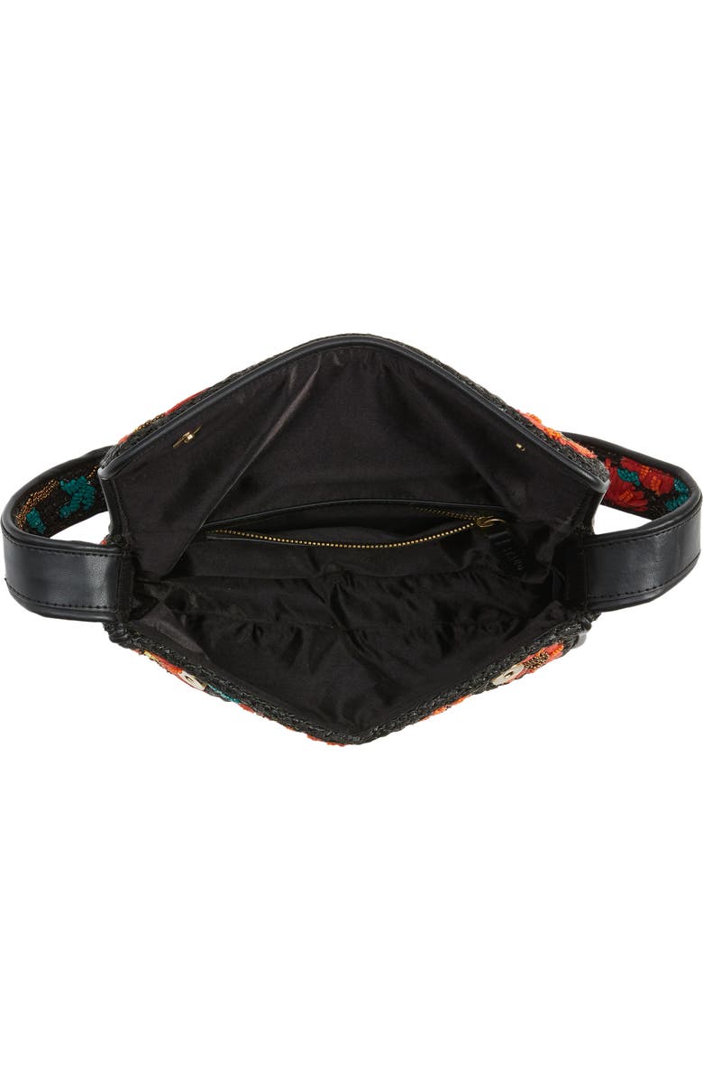 STAUD Tommy Beaded Raffia Handbag, Alternate, color,