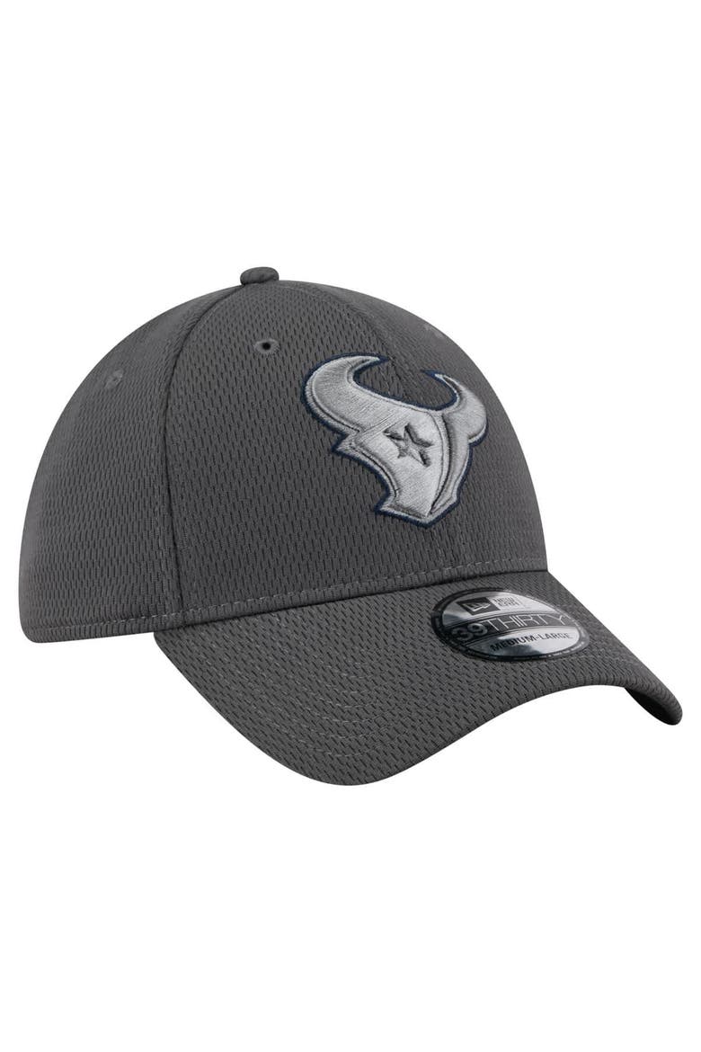 Men's New Era Graphite Houston Texans  Main 39THIRTY Flex Hat, Alternate, color, Graphite